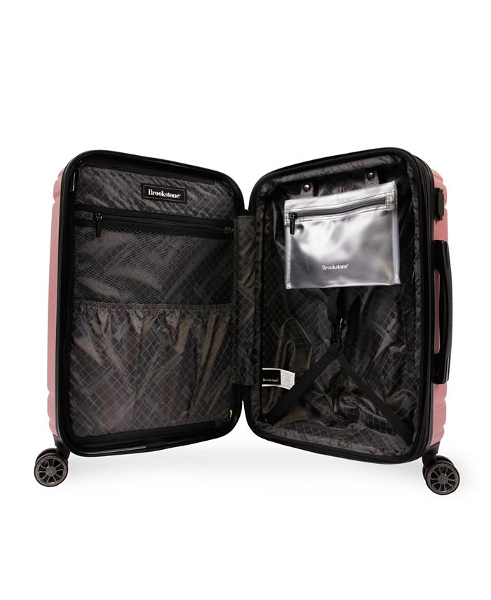 Brookstone Brett 21" Hardside CarryOn Luggage with Charging Port Macy's