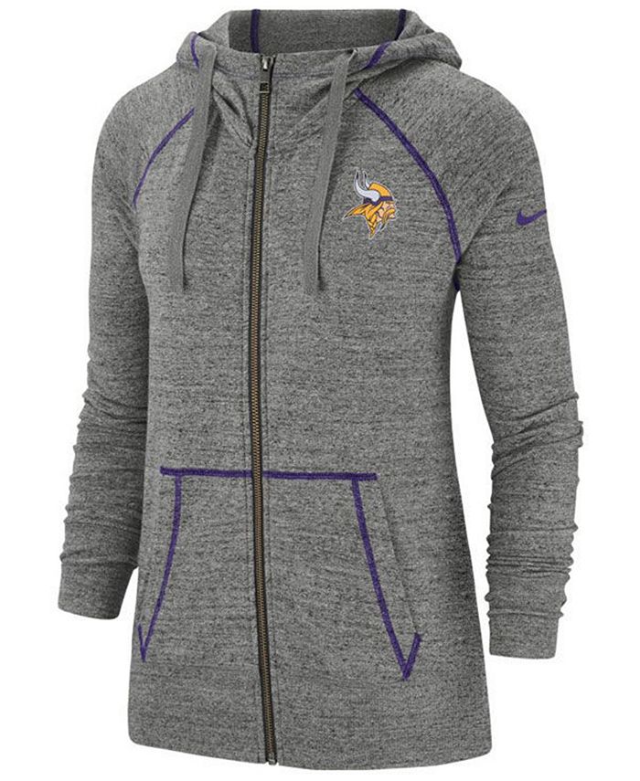 Nike Women s Minnesota Vikings Gym Vintage Full Zip Hoodie Macy s