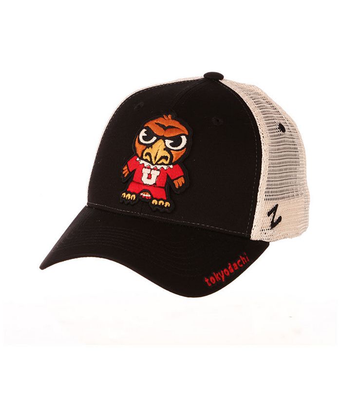 NCAA Zephyr Adult Camo Mascot Dad Hat - Adjustable Cotton Twill, Slouch Crown, Curved Bill