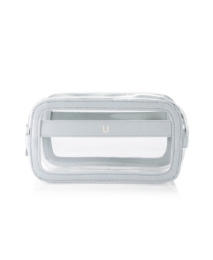 Cathy's Concepts Personalized Large Vegan Leather Travel Cosmetic Case