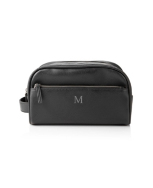 image of Cathy-s Concepts Personalized Vegan Leather Double Zipper Dopp Kit