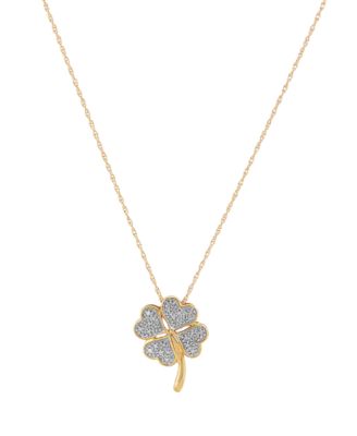 Liven Co -Lucky Clover Clip Charm | Charms for Bracelets and Necklaces | Liven Yellow Gold