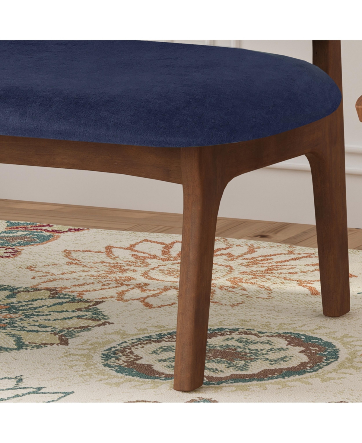Noble House Chantilly Dining Bench In Navy