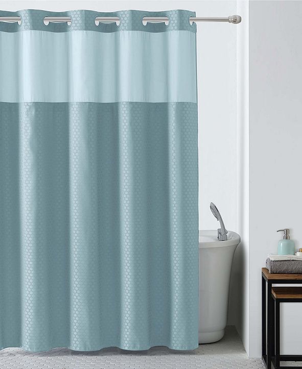 Hookless Basketweave Shower Curtain with Peva Liner & Reviews Shower