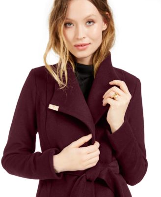 Michael Kors Asymmetrical Belted Coat, Created for Macy's