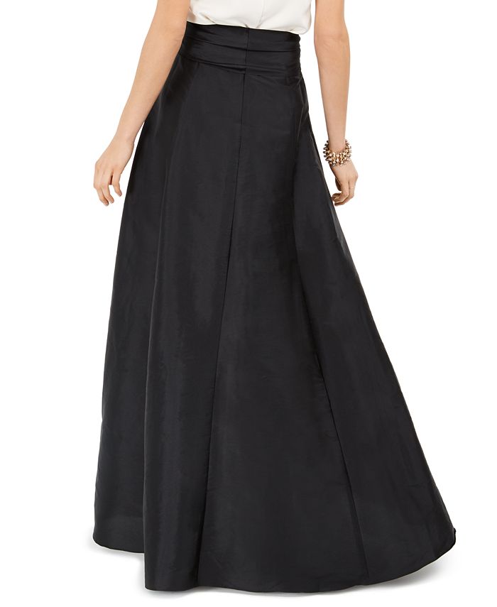 Adrianna Papell Satin High-Low Skirt - Macy's