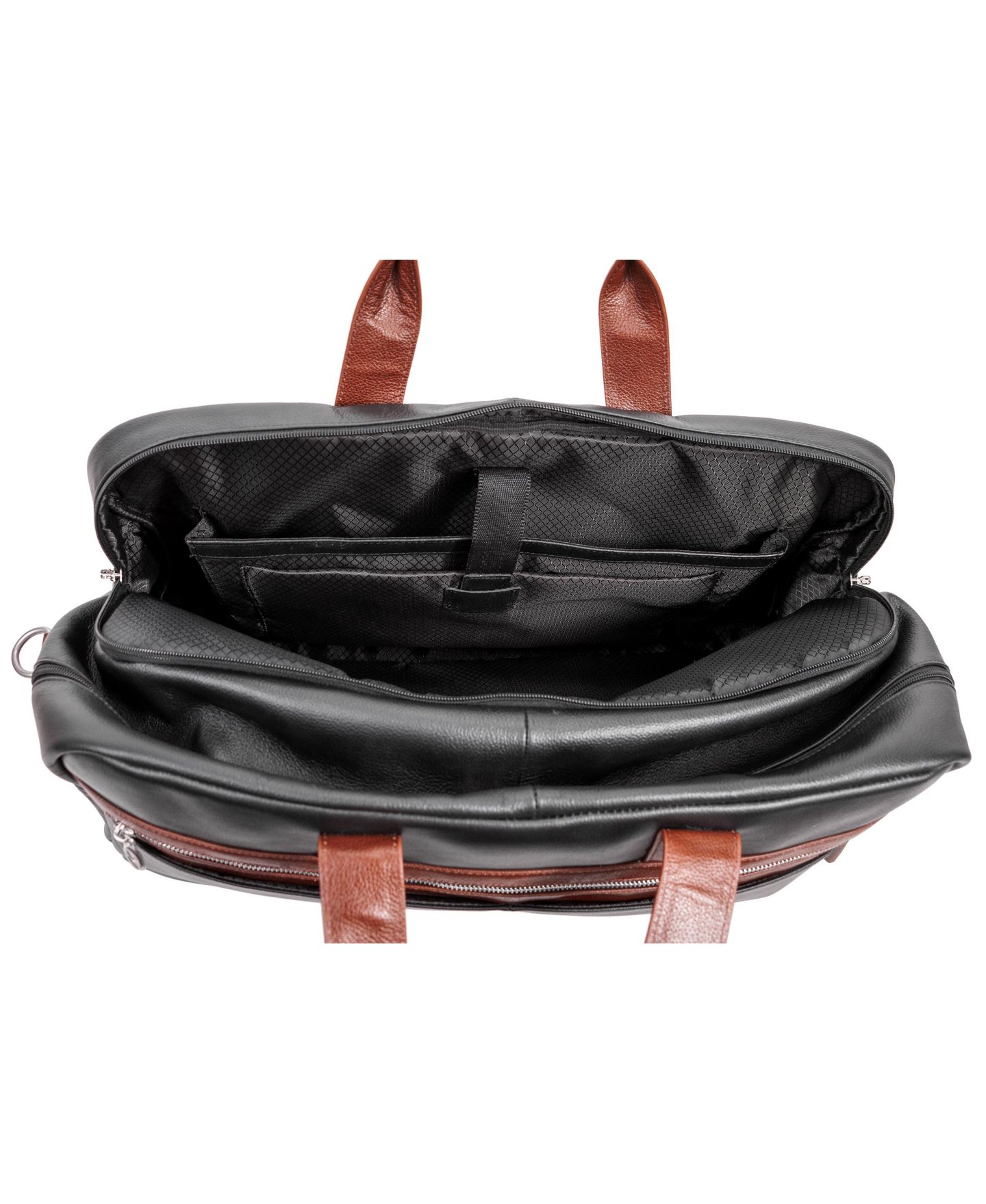 Сумка McKlein Wellington 21" Dual-Compartment Laptop Tablet Duffel, цвет: Чёрный — фото 6