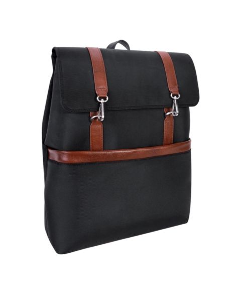 Рюкзак McKlein Element 17" Nylon Flap-Over Laptop Tablet, цвет: Чёрный