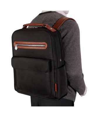 Logan 17" Nylon Dual-Compartment Laptop Tablet Backpack