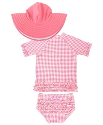 baby girl swimsuit with hat