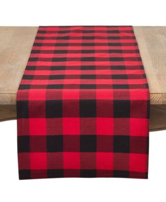 Buffalo Plaid Cotton Blend Table Runner
