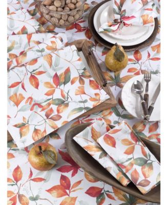 Fall Leaves Design Runner In Soft Tones