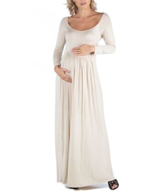 pleated maxi dress with sleeves