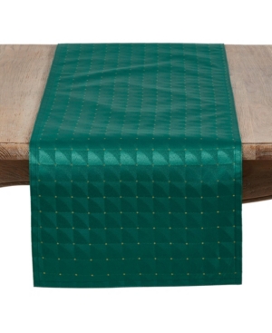 Saro Lifestyle Holiday Table Runner with Checkered Design
