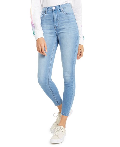 celebrity pink high rise ankle skinny