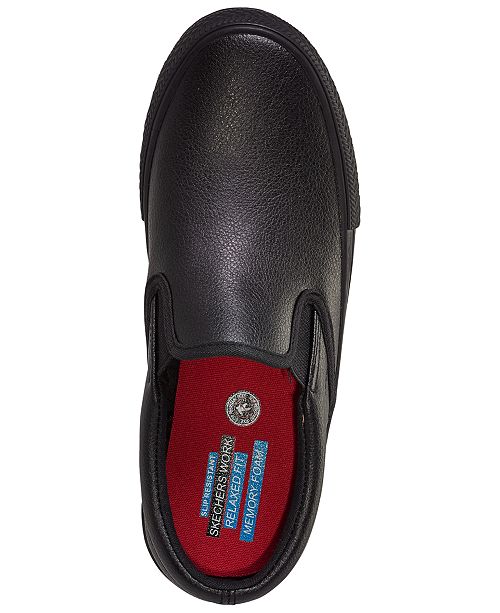 Womens Work Relaxed Fit Gibson Brogna Slip Resistant Casual Work Sneakers From Finish Line