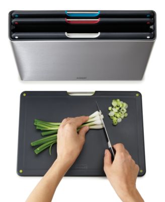 Folio Stainless Steel 4-Pc. Chopping Board Set in Case