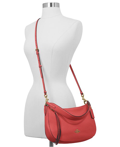 COACH Sutton Crossbody in Polished Pebble Leather & Reviews Handbags