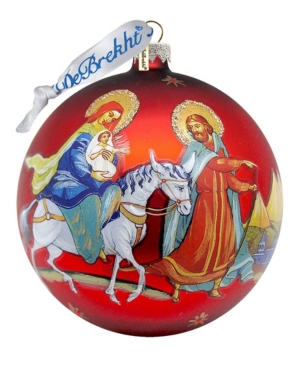 G.debrekht Nativity Ball Glass Ornament In Multi