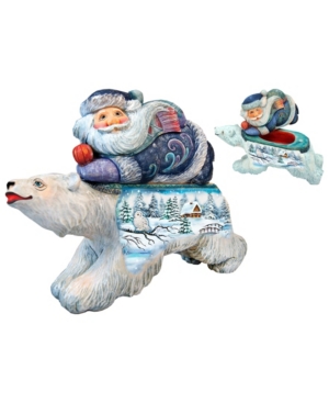 GDeBrekht Northern Light Santa Surprise-Box Figurine