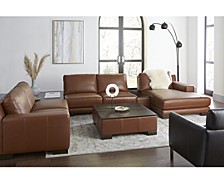 Darrium Leather Sectional Sofa Collection, Created for Macy's