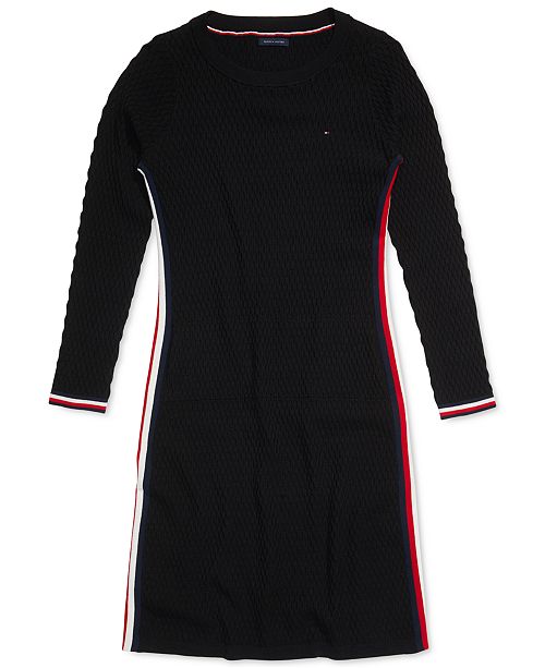 Women S Textured Knit Dress With Hidden Magnetic Closures