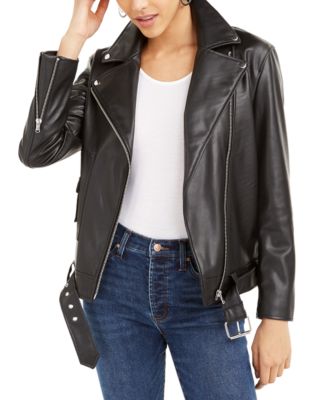 macy's bar iii leather jacket