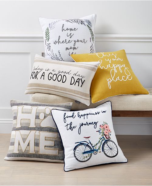 Lacourte Words Cotton Decorative Pillow Collection Reviews