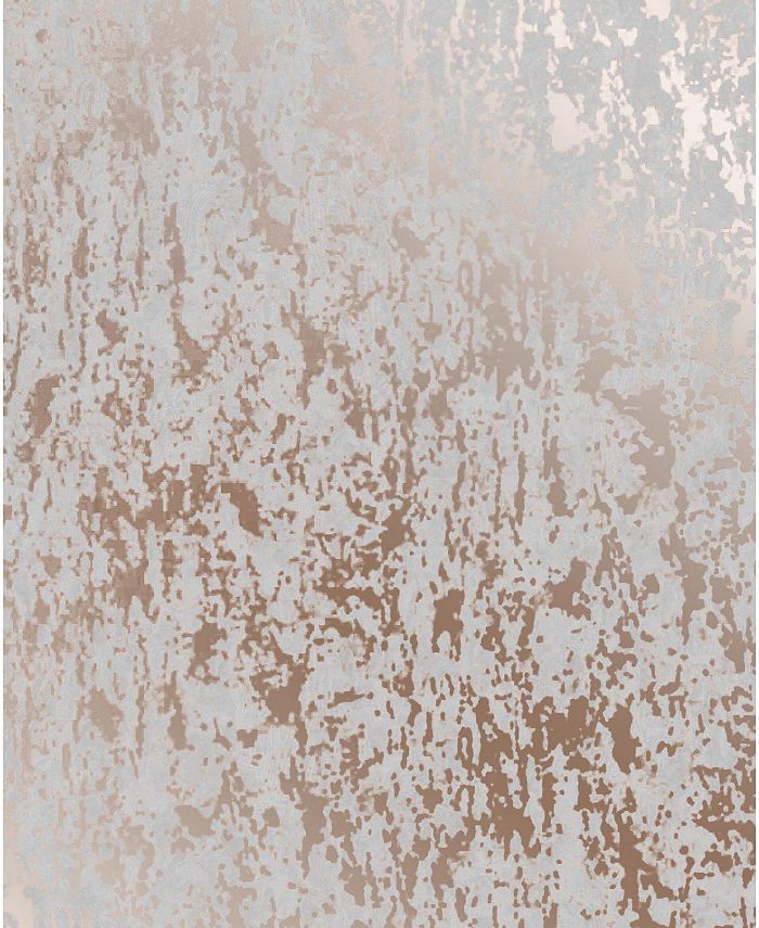 Graham & Brown - Milan Texture Rose Gold and Grey Wallpaper