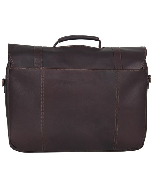 Kenneth Cole Reaction Colombian Leather Flapover Laptop Bag & Reviews ...