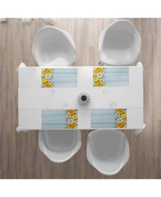 Ambesonne Flower Place Mats, Set of 4