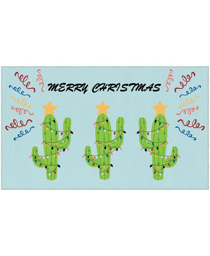 Mohawk - Christmas Cactus Accent Rug, 18" x 30"