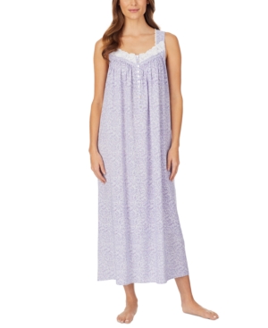 EILEEN WEST PRINTED VENISE LACE BALLET NIGHTGOWN