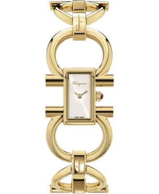 salvatore ferragamo gold watch
