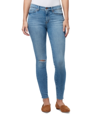 William Rast Raw Hem Distressed Jeans In Harbour
