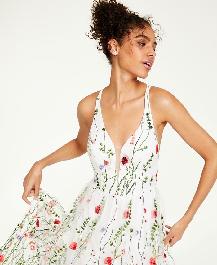 Macys hotsell embroidered dress