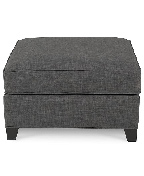 Furniture CLOSEOUT! Harper Fabric Ottoman, Created for Macy's
