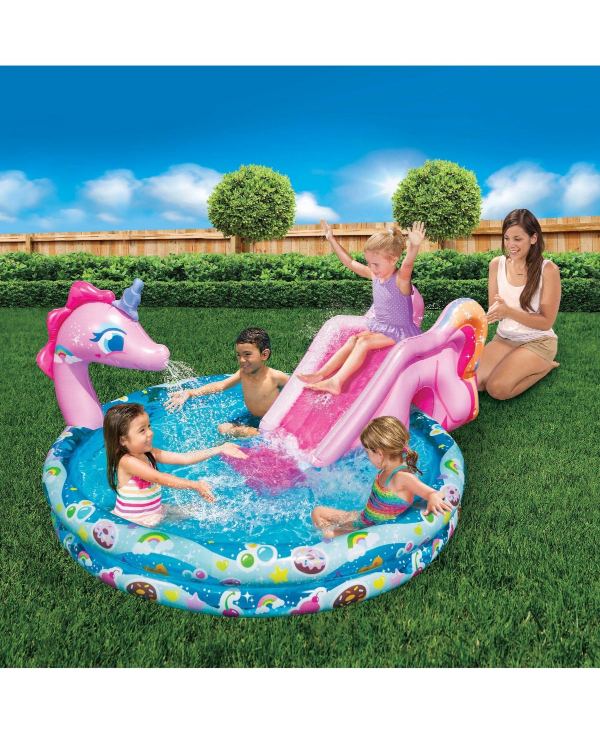 Spray 'N Splash 60" Unicorn Pool - Multi