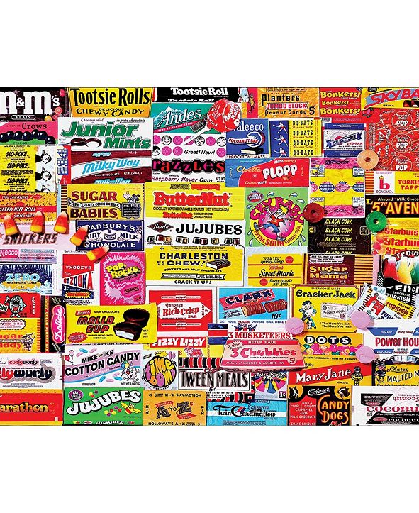 White Mountain Puzzles Candy Wrappers 1000 Piece Jigsaw ...