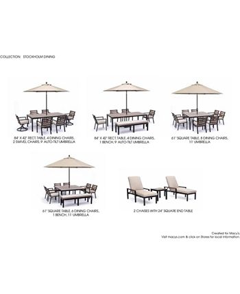 Agio - Stockholm Aluminum 61" Square Outdoor Dining Table