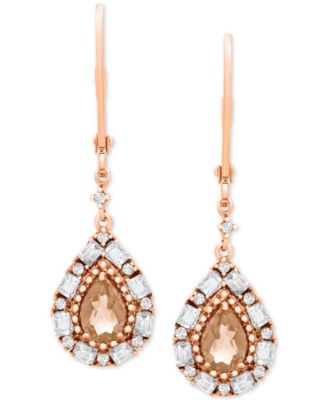 Garnet Teardrop Drop Earrings (1-1/2 ct. t.w.) in Sterling Silver  (Also in Blue Topaz, Pink Morganite, Peridot & Citrine)