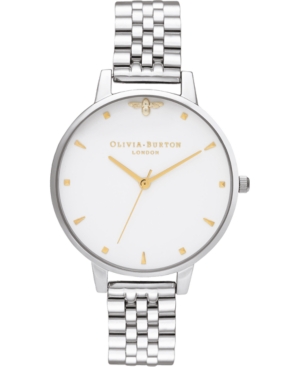 image of Olivia Burton Women-s Queen Bee Stainless Steel Bracelet Watch 38mm