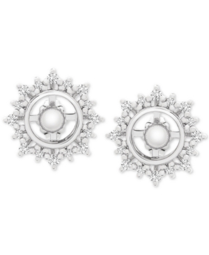 image of Diamond Sunburst Earring Jackets (1/3 ct. t.w.) in 14k White Gold
