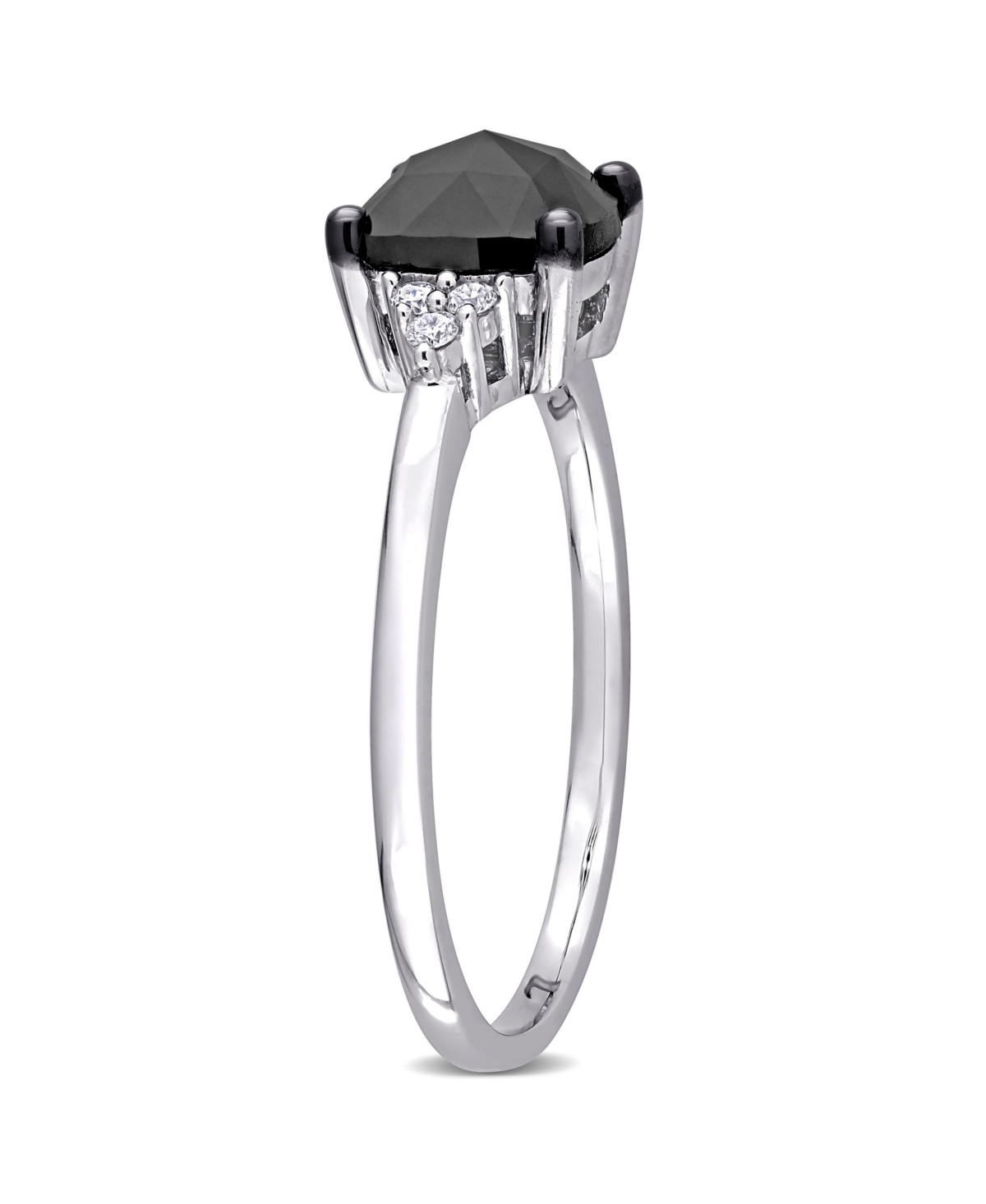 Black andDiamond (1 1/3 ct. t.w.) Engagement Ring in 14kGold - White