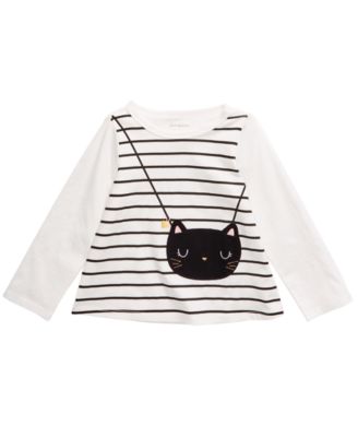 First Impressions - Toddler Girls Cotton Cat Purse T-Shirt