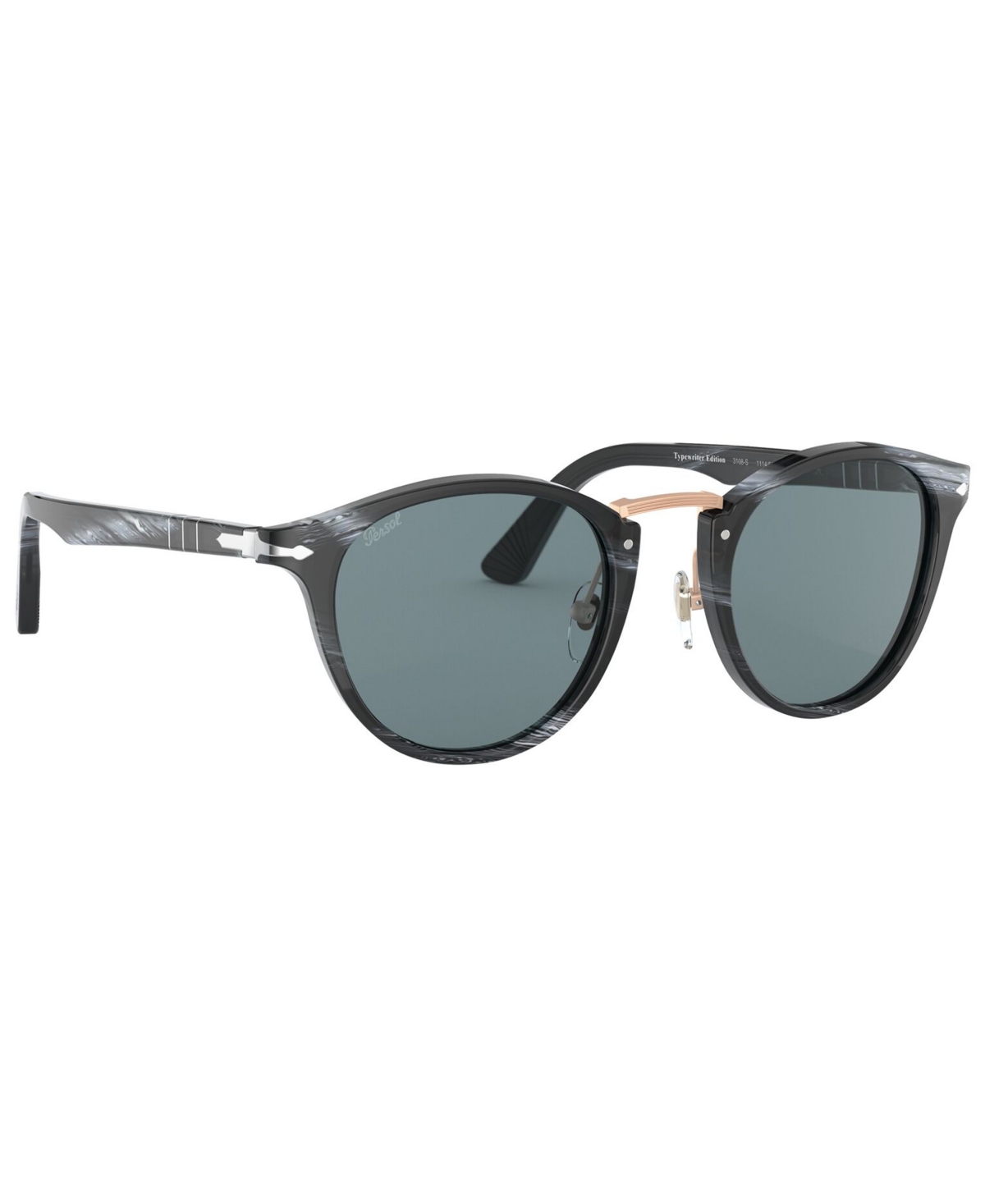 Shop Persol Men's Sunglasses Po3108s In Horn Black,blue