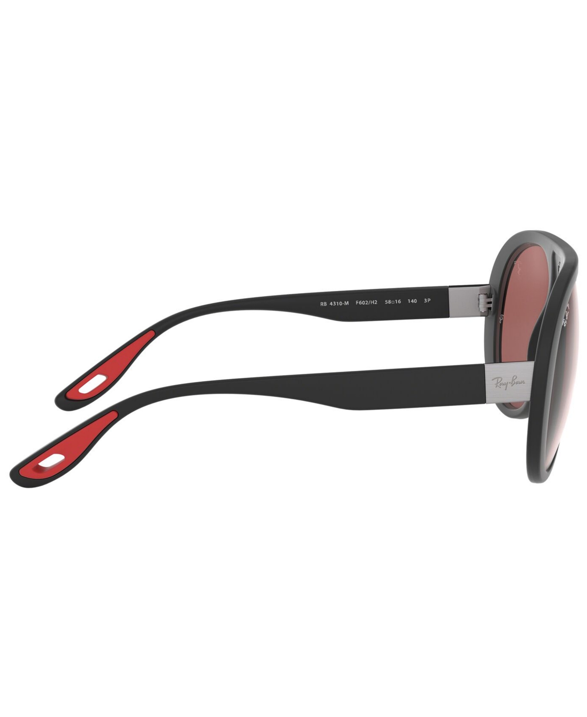 Ray-Ban Men's Polarized Sunglasses, RB4310M Scuderia Ferrari Collection 58 -PURPLE MIRROR SILVER POLAR
