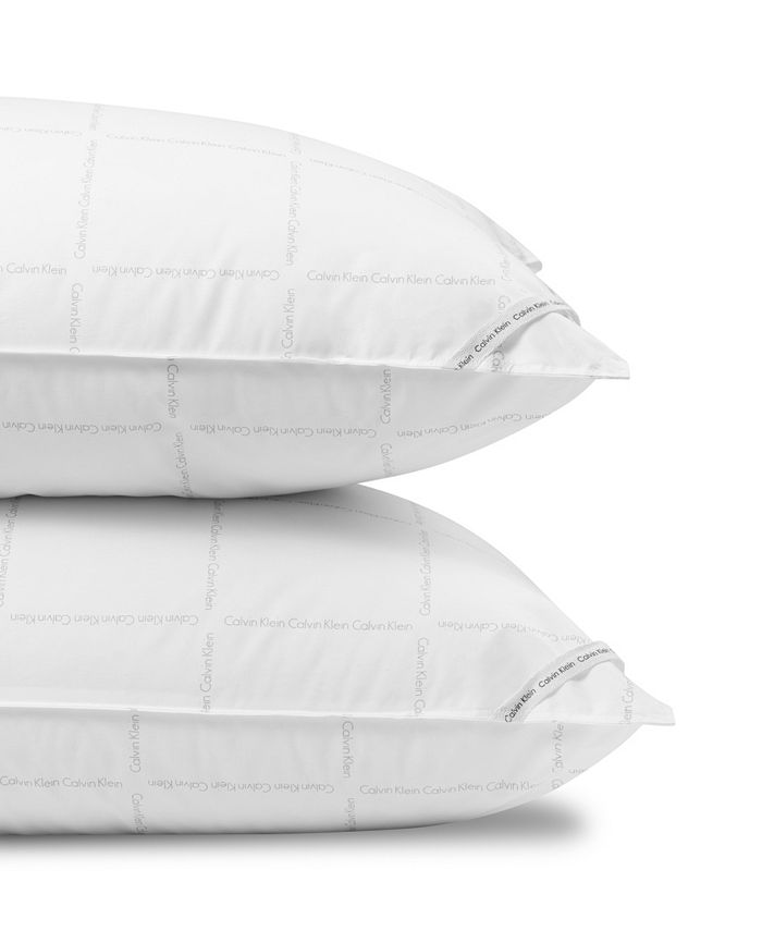 Calvin Klein PRICEBREAK!Grid Logo Down Alternative Pillow, King Macy's