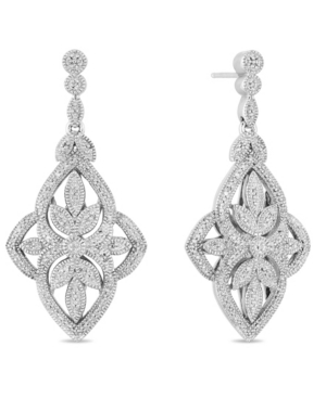 image of Diamond (1/2 ct. t.w.) Vintage Earrings in Sterling Silver
