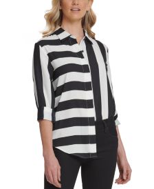 Mixed-Stripe Blouse 